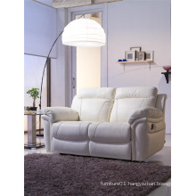 White Color Leather Recliner Furniture